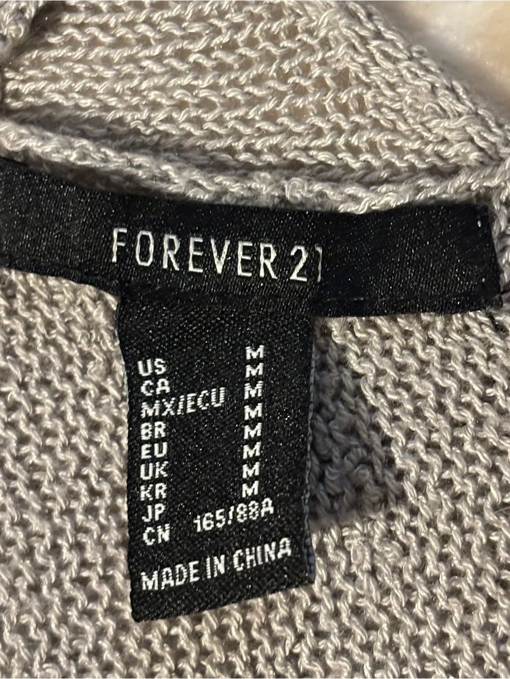 Forever 21 Men's Light Gray Crewneck Sweater